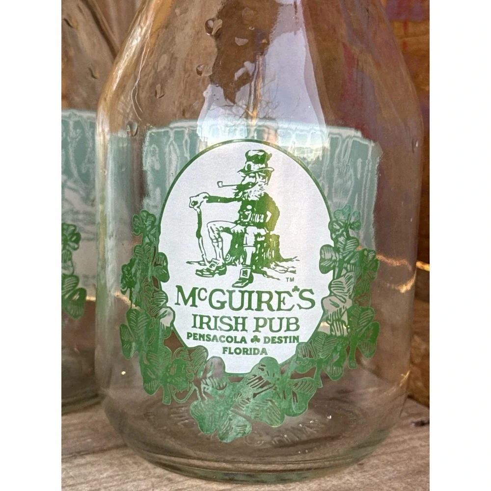 McGuire's Irish Pub Beer Glass ‎ MASON JAR 